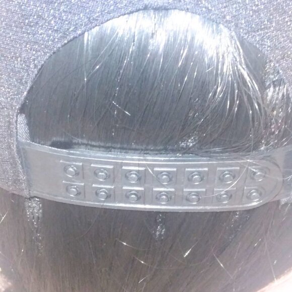 CRYSTAL EMBELLISHED BASEBALL CAP HAT W/ BLUE & PURPLE IRIDESCENT CRYSTALS - NWOT - Picture 4 of 5